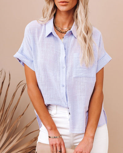Lapel Button Button Cardigan Shirt (up to 3XL)