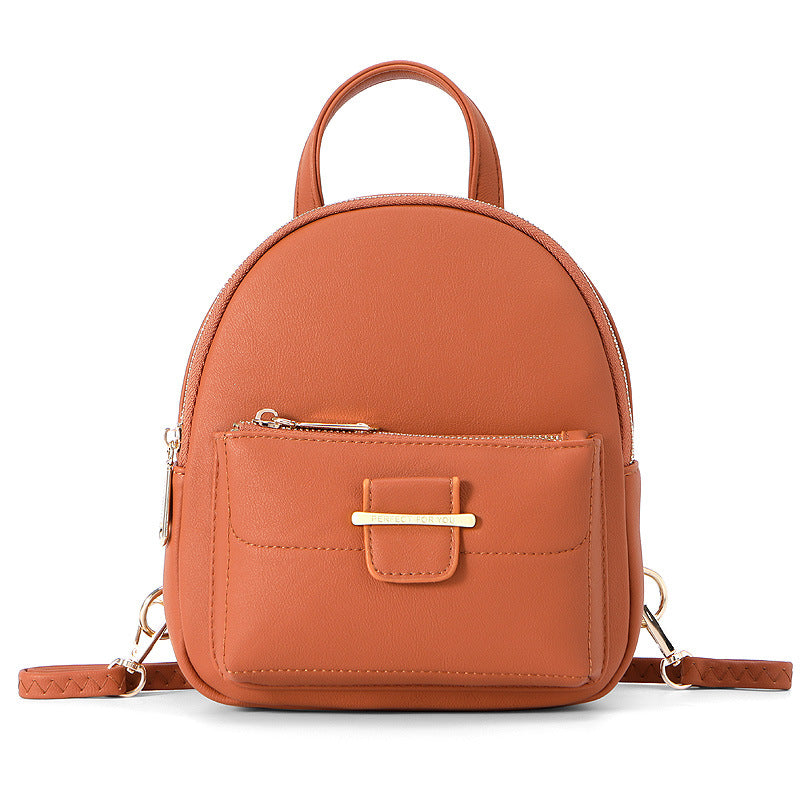 Multifunctional Faux Leather Backpack