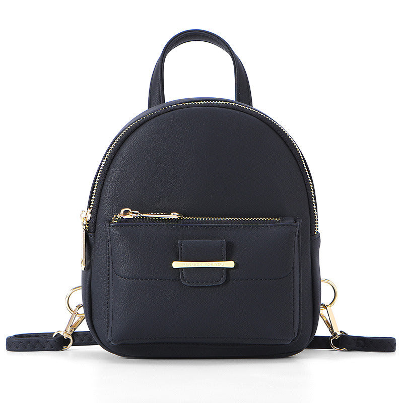 Multifunctional Faux Leather Backpack