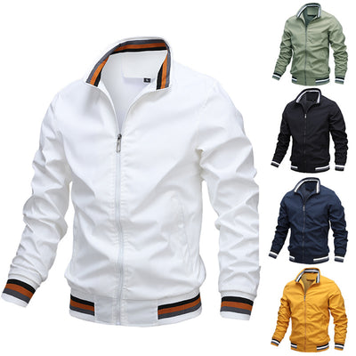 Solid Color Sports Jacket