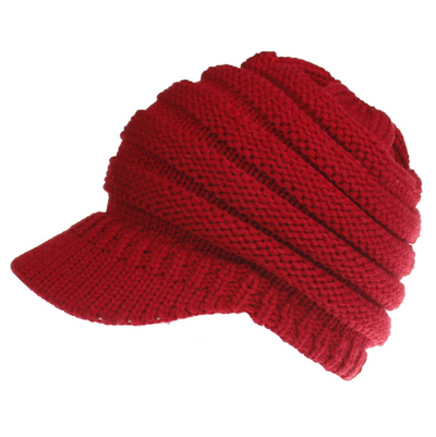 Soft Knitted Ponytail Beanie Cap
