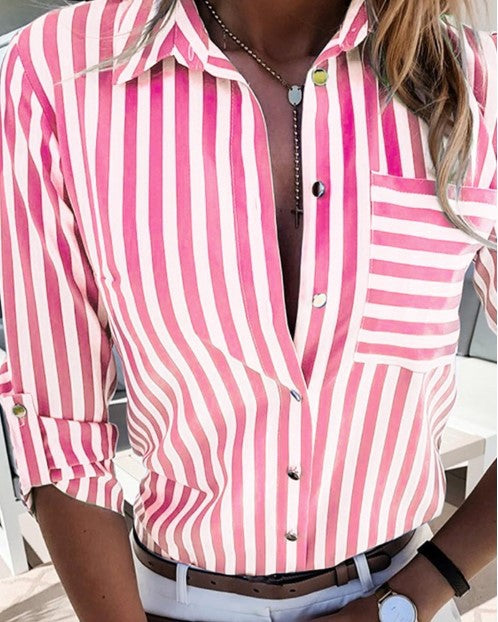 Button Down Stripe Shirt