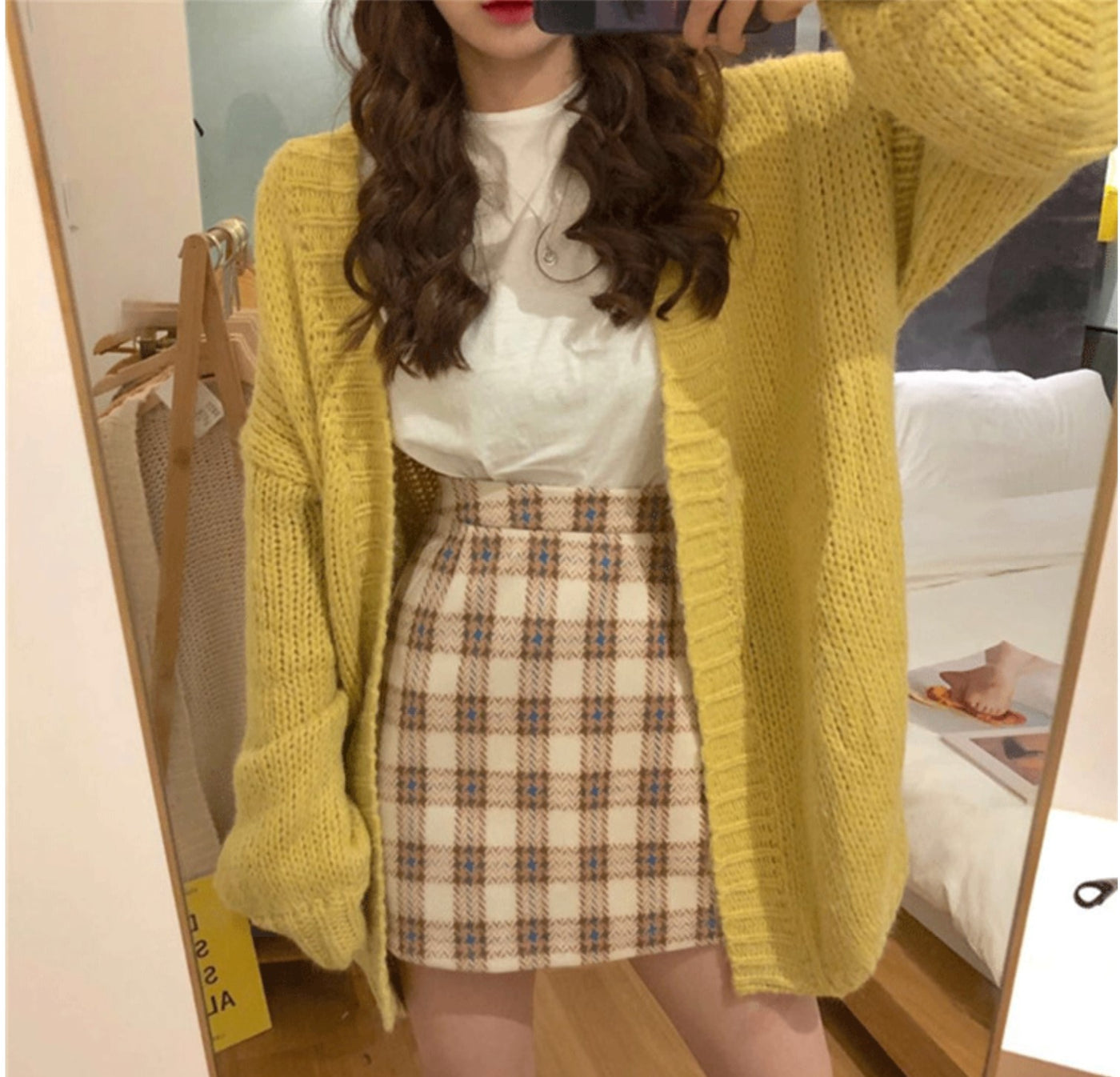 Lazy Wind Thick Loose Open Front Sweater