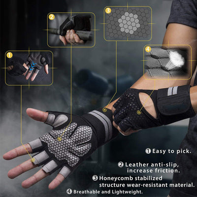 Half-finger Non-slip Fitness Gloves