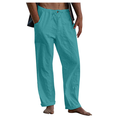 Loose Fitting Linen Drawstring Pants