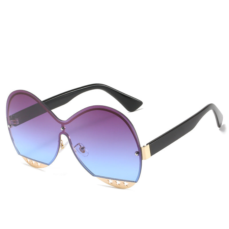 Hollow Pentagram Star Frame Sunglasses