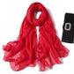 Pure Color Sheer Silk Scarf