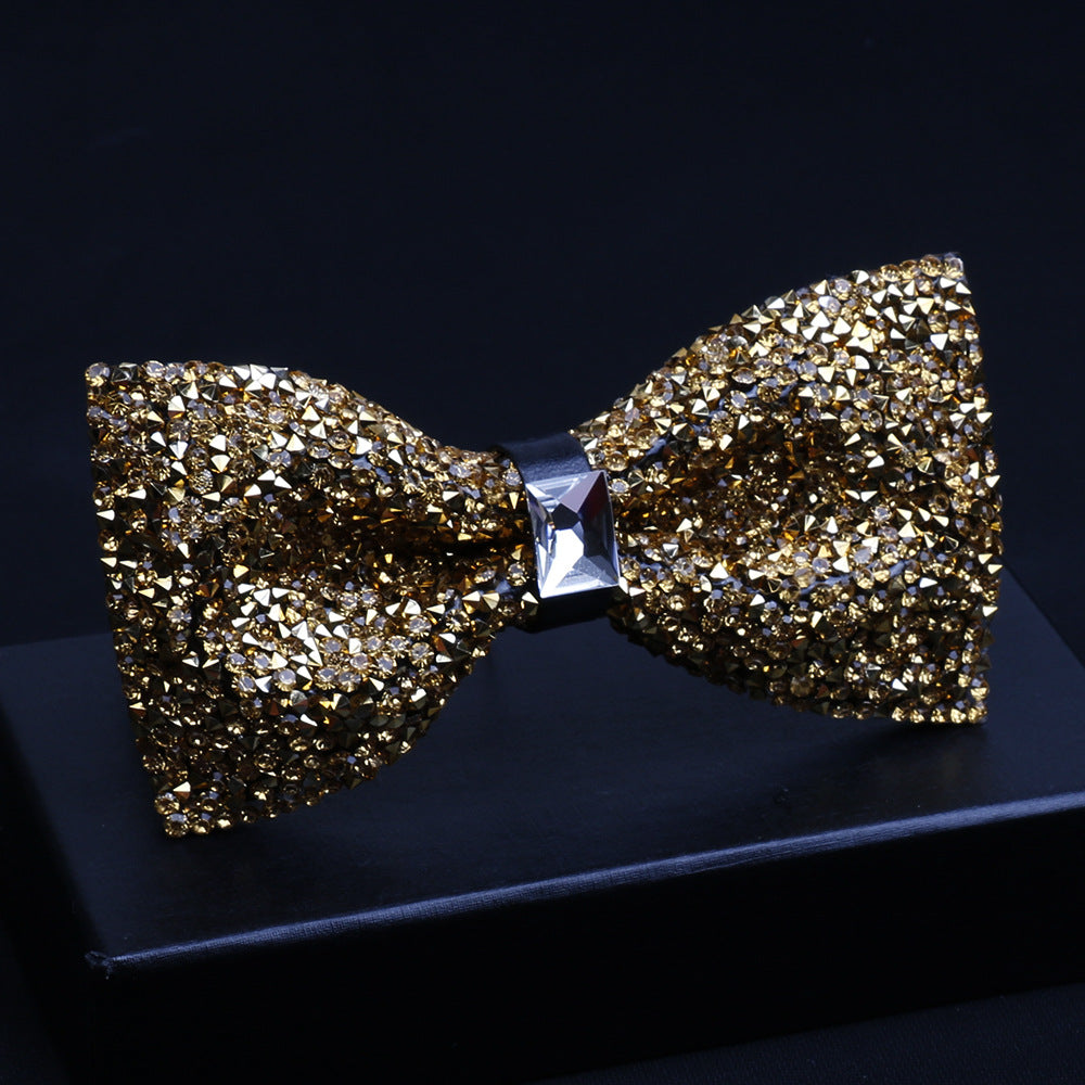 Shiny Diamond Bow Tie