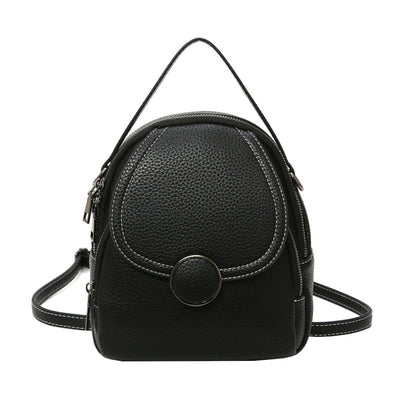 Small Faux Leather Backpack/Handbag