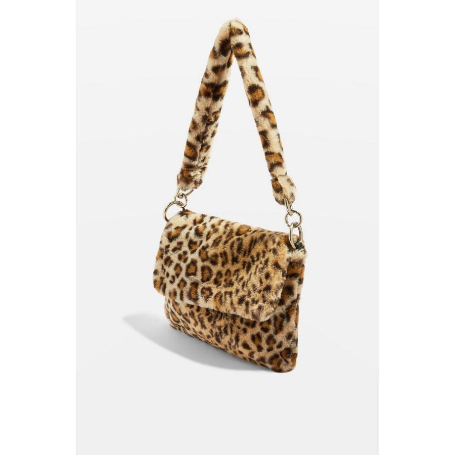 Fluffy Leopard Crossbody Shoulder Bag