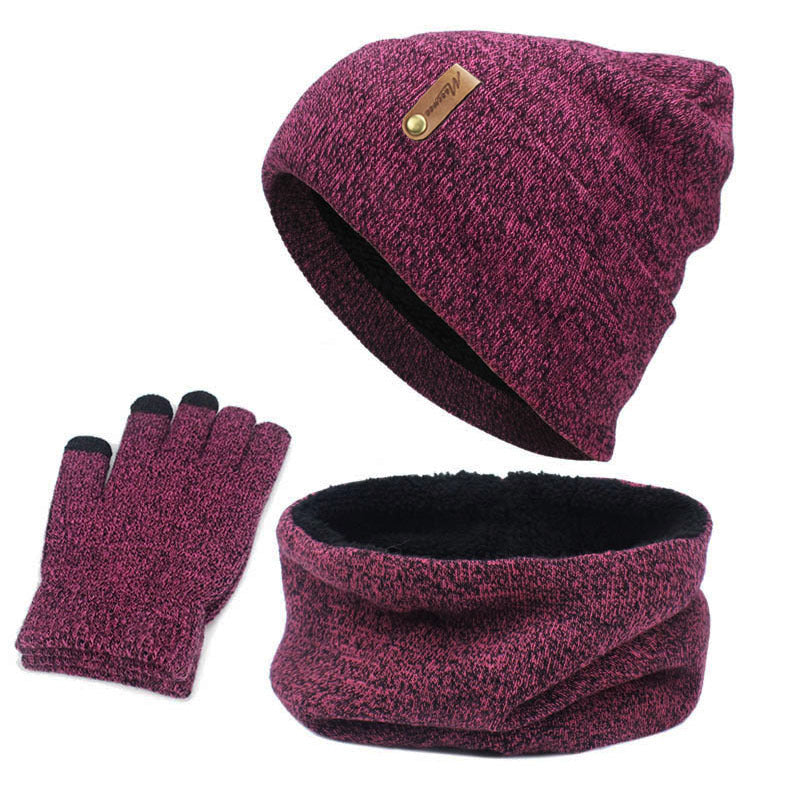 Hat Scarf and Touch Screen Gloves Set