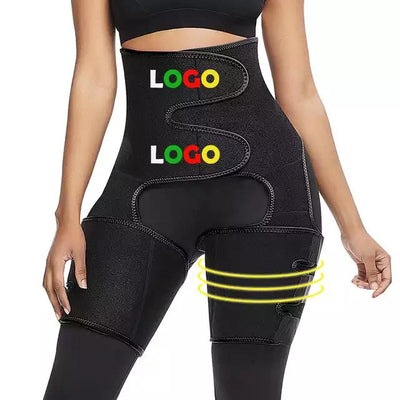 Waist Belt plus Leg Strap Adjustable One-piece Sports Girdle  (up to 3XL)