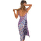 Sling V-Neck Floral Print Beach Dress