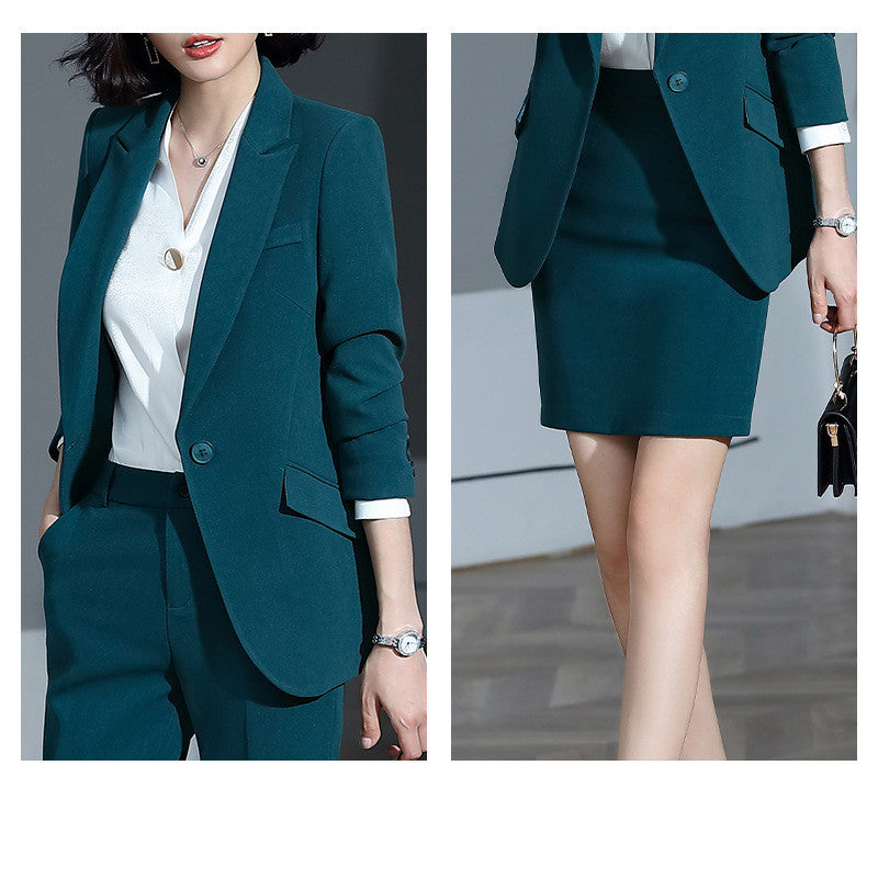 Blazer Top and Choice of Pants or Skirt Bottom Business Suit