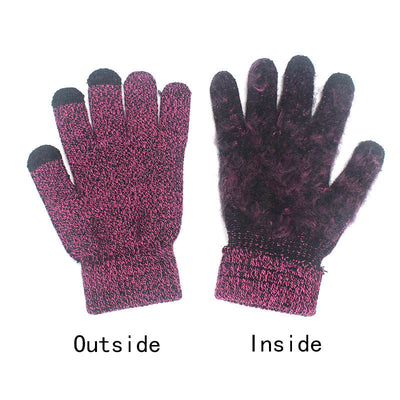 Hat Scarf and Touch Screen Gloves Set