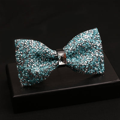Shiny Diamond Bow Tie