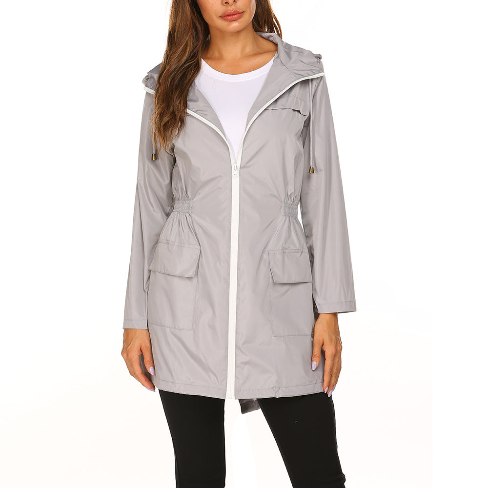 Waterproof Light Hooded Windbreaker Raincoat