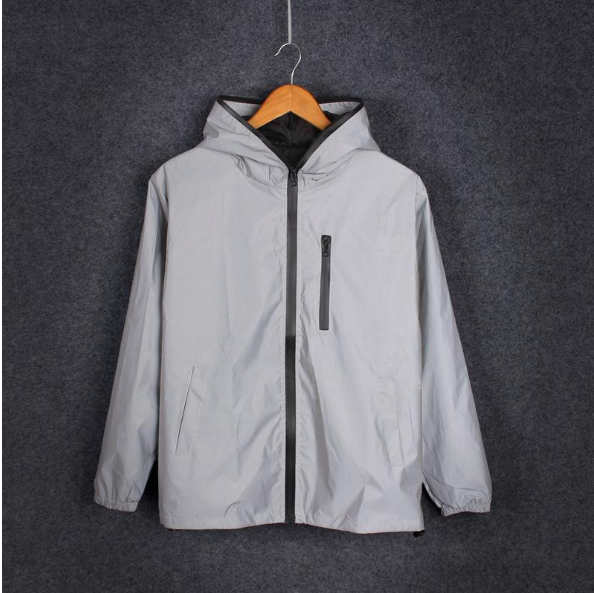 High Street Reflective Waterproof Windbreaker Jacket