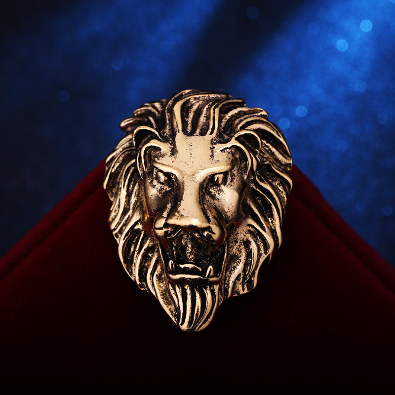 Vintage African Lion Brooch