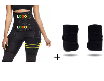 Waist Belt plus Leg Strap Adjustable One-piece Sports Girdle  (up to 3XL)