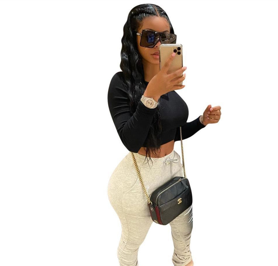 Split Stacked Sweatpants