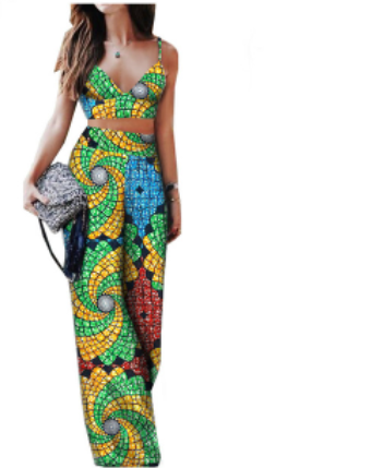 African Print Ladies Two Piece Set  (pt2)