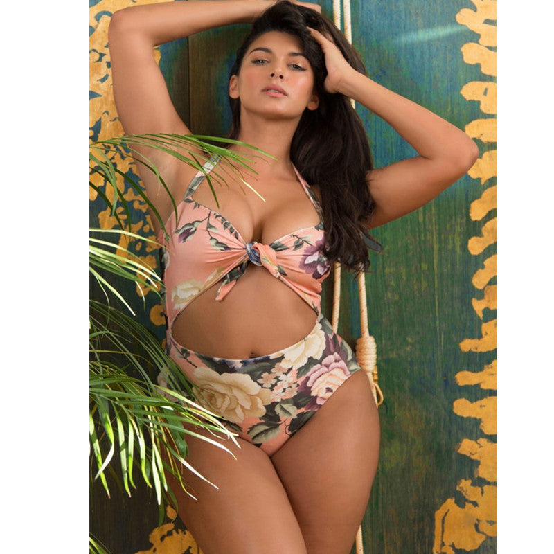 Attractive Print Swim Jumpsuit PLUS Sizes Only