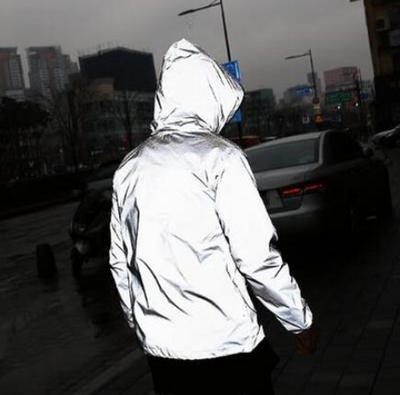 High Street Reflective Waterproof Windbreaker Jacket