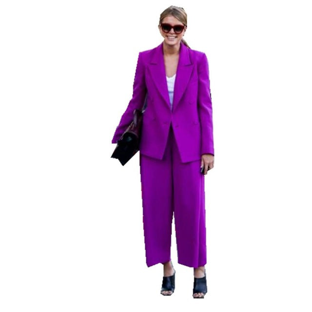 White Peak Two Piece Suit Set