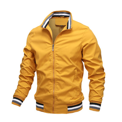 Solid Color Sports Jacket