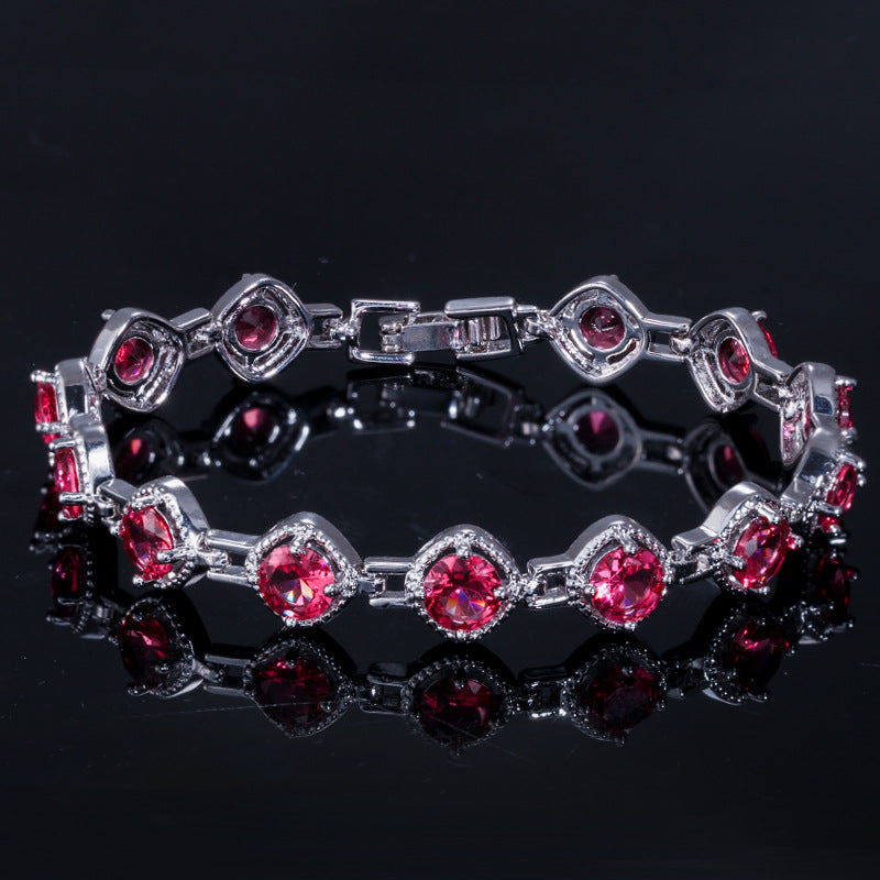 Shiny Square Cubic Zirconia Bracelets
