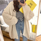 Lazy Wind Thick Loose Open Front Sweater