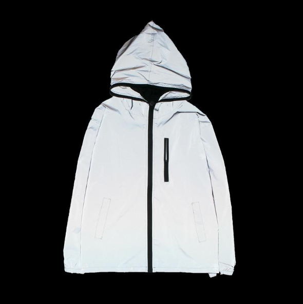 High Street Reflective Waterproof Windbreaker Jacket