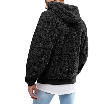 Fluffy Fleece Pullover Hooded Sweatshirt