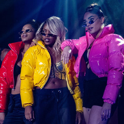 Shiny Puffer Cropped Jacket