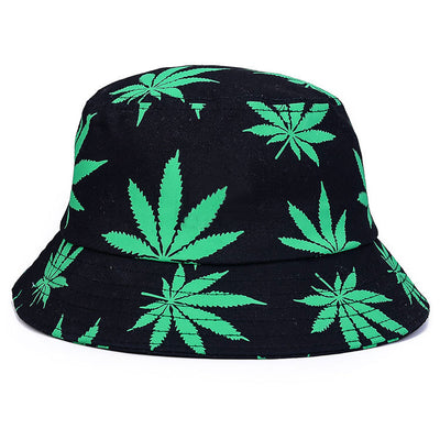 Ganjah Leaf Foldable Bucket Hats