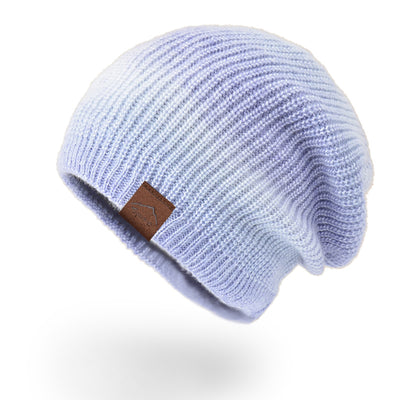 Gradient Tie-dye Knitted Woolen Hat