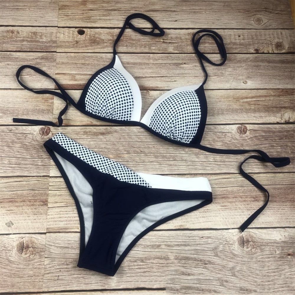 Nylon Split Bikini Set