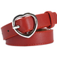 Love Buckle Leather Belt