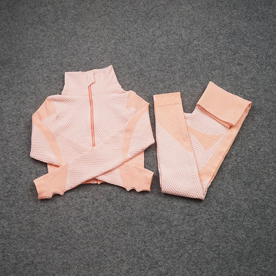 Three-piece Nylon Stretch Fitness Suit