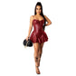 Faux Leather Mini Dress