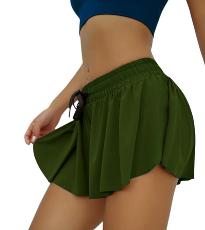 Breathable Nude Shorts w/Inner Underwear