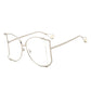 Classy Metal Frame Cutout Sunglasses
