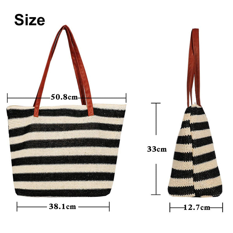 Striped Beach Bag