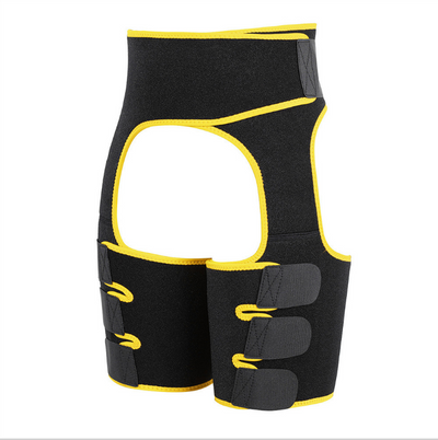 Waist Belt plus Leg Strap Adjustable One-piece Sports Girdle  (up to 3XL)