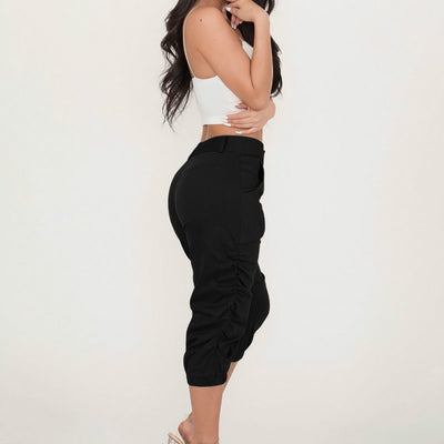 Cropped Leg Harem Pants