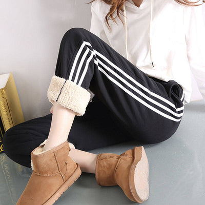Sporty Fleece Padded Harem Pants