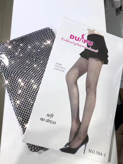 Nightclub Style Shiny Fishnet Socks