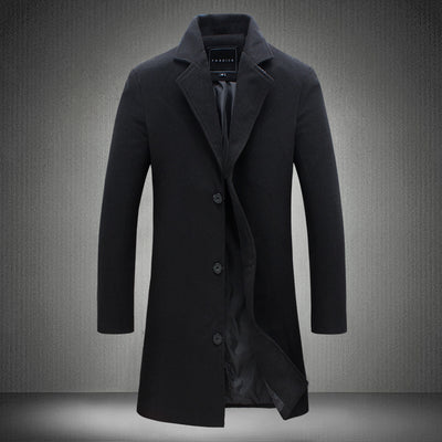 Woolen Business Trench Coat