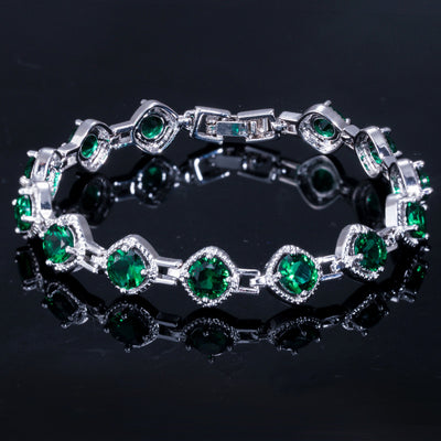 Shiny Square Cubic Zirconia Bracelets